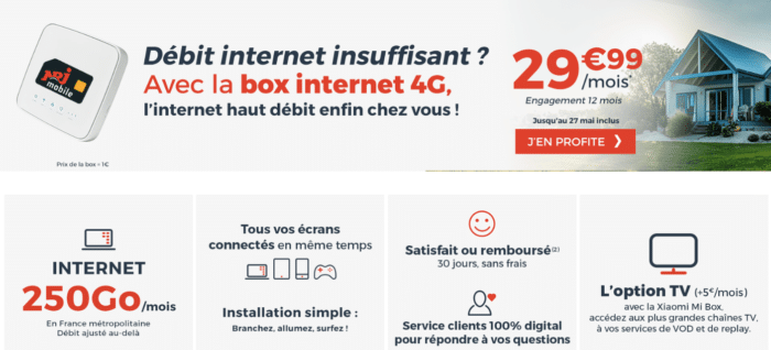 4G box de cdiscount
