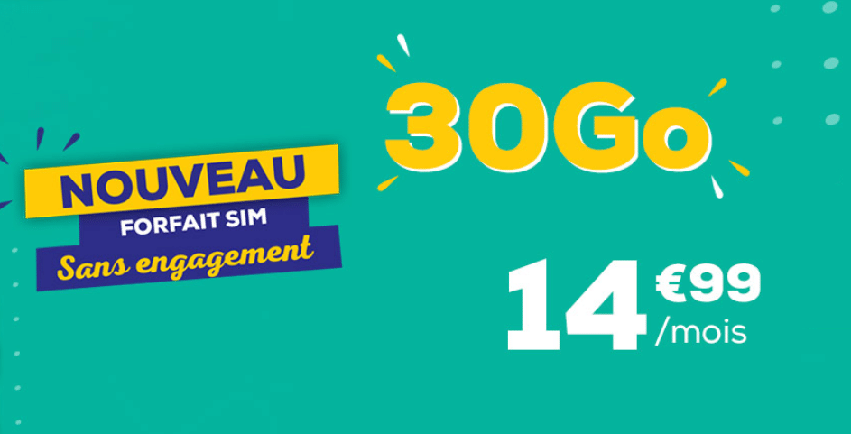 Nouveau forfait La Poste mobile : 30Go pour 14,99€/mois