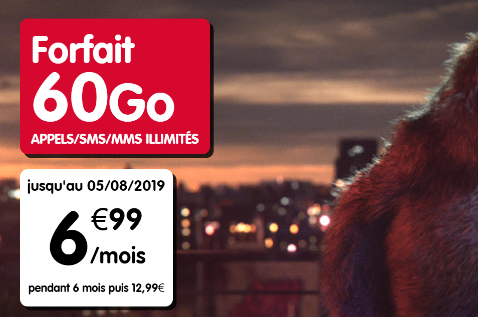 Nouvelle promo NRJ mobile : 60Go pour seulement 6,99€/mois