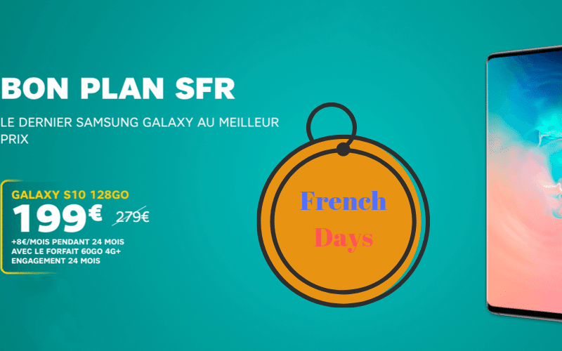 Profitez du Samsung Galaxy S10 à 199€ chez SFR durant la Vente Flash