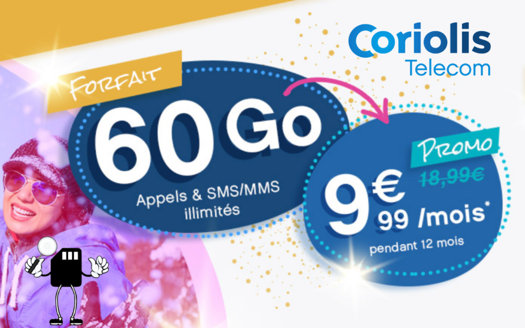 Prolongation des forfaits mobile Coriolis en promo à partir de 1,99€ par mois