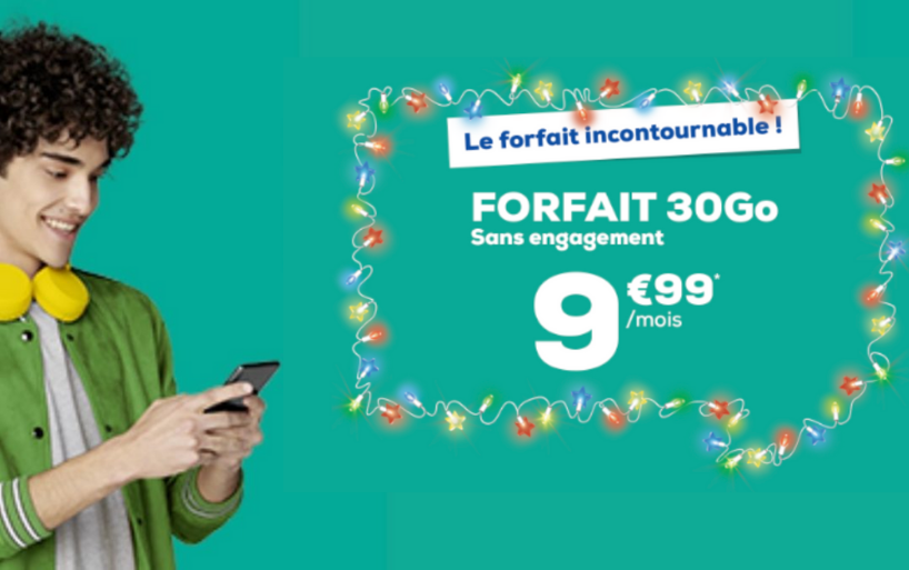 Forfait mobile la poste : 30 gigas pour 9,99€ par mois seulement à vie