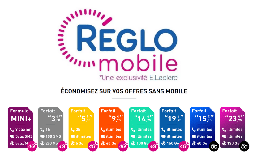 Profitez du forfait Reglo Mobile et ses 60 Go de data pour 10€/mois