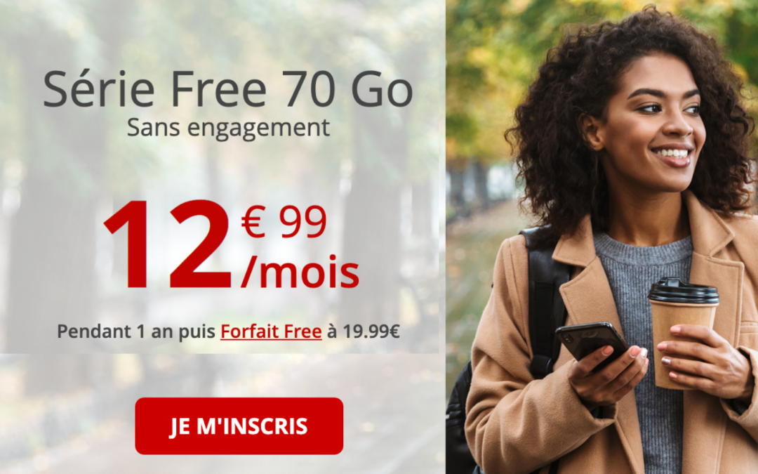 Le forfait mobile série Free repasse de 60 à 70 Go de data