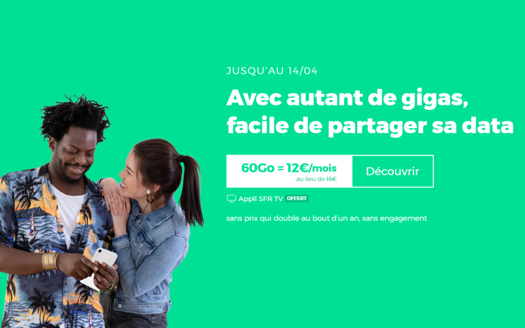 Le forfait RED 60 Go de nouveau proposé à 13€/mois