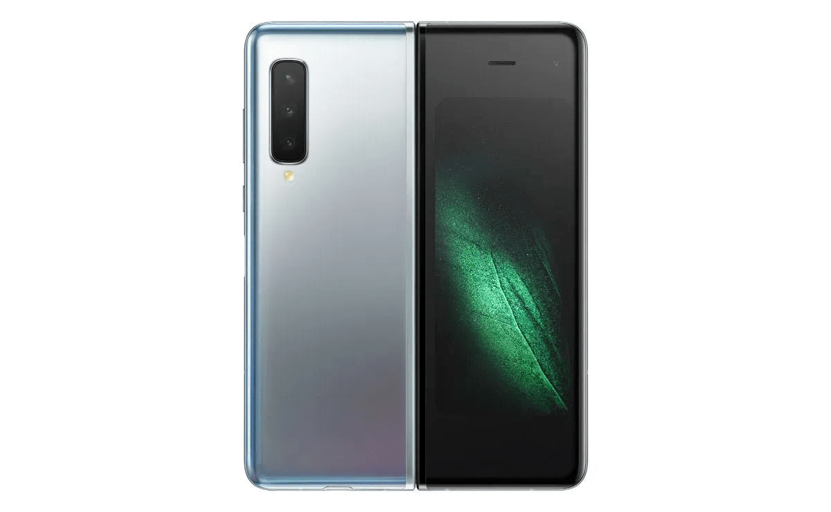 galaxy fold déplié vu de dos