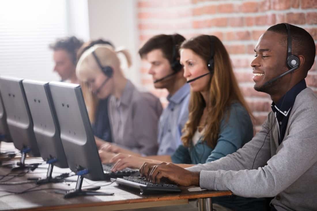 Service client d'un opérateur de forfait mobile