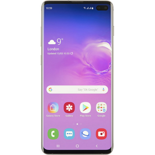 Samsung Galaxy S10+ vu de face