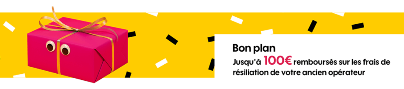 Sosh rembourse 100 euros sur vos frais de résiliation