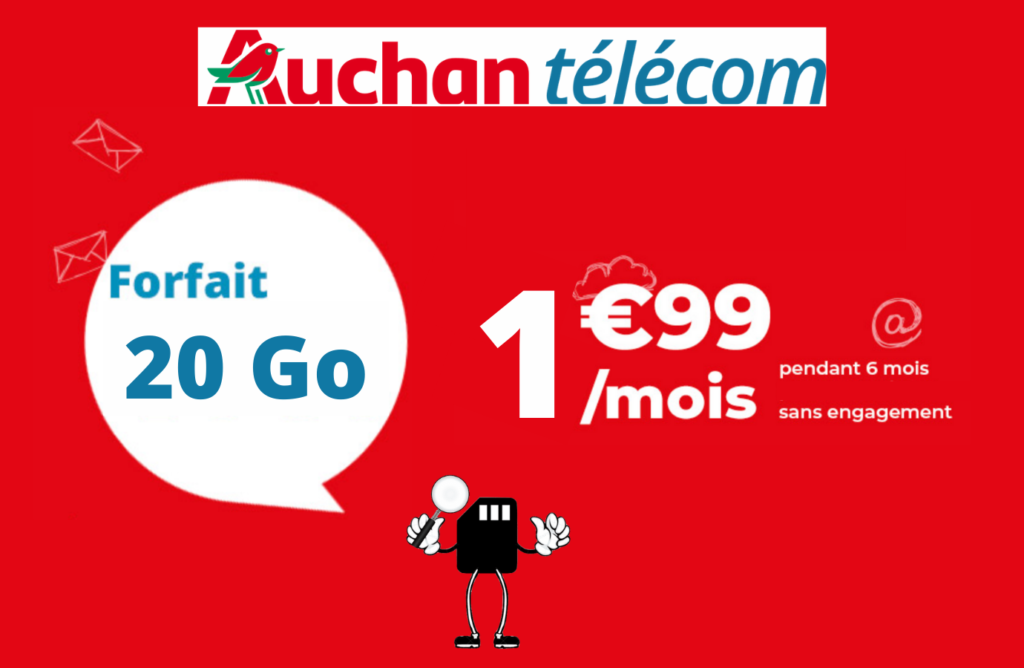 Forfait en promo Auchan Télécom