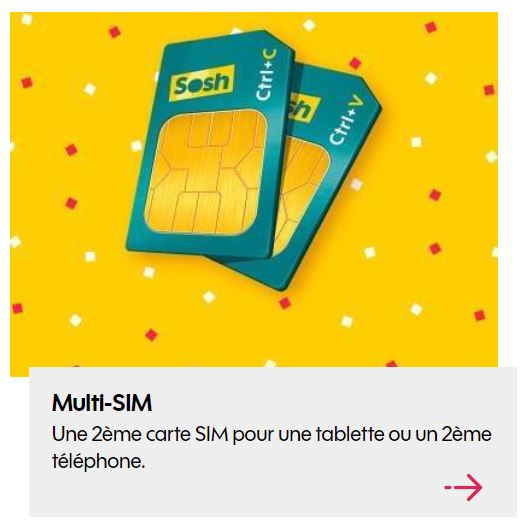 L'option multi-sim de sosh