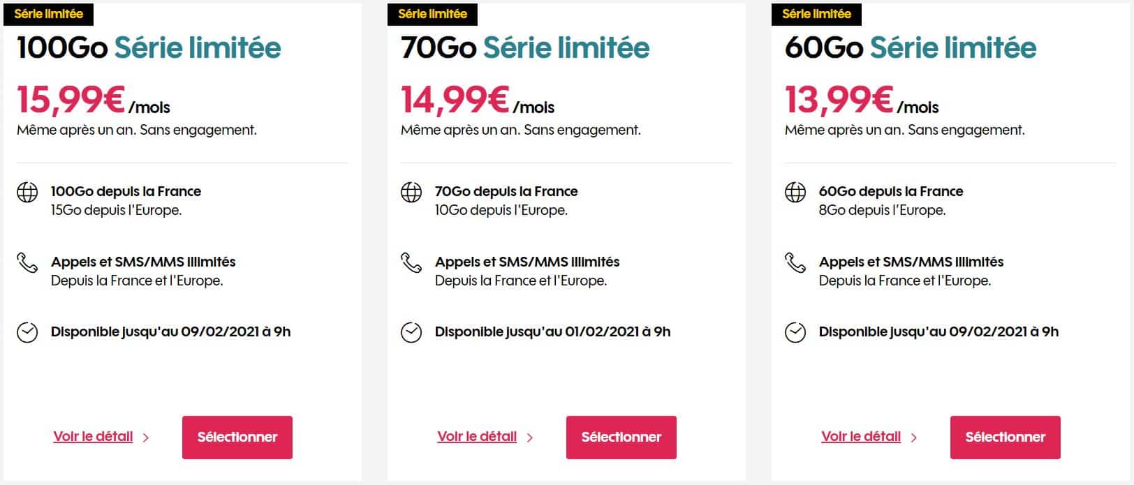 les séries limitées de Sosh