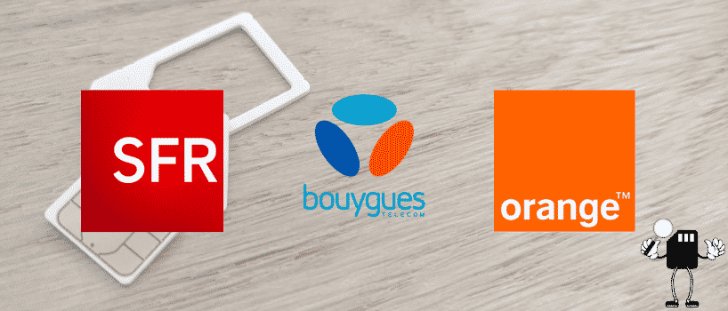 Les trois opérateurs classiques SFR, Bouygues et Orange