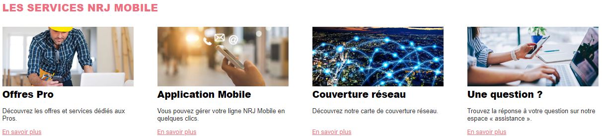Les services NRJ Mobile