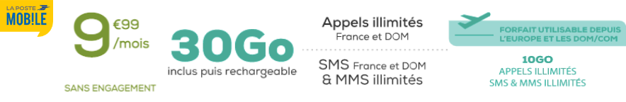 offre mobile la poste 30 Go