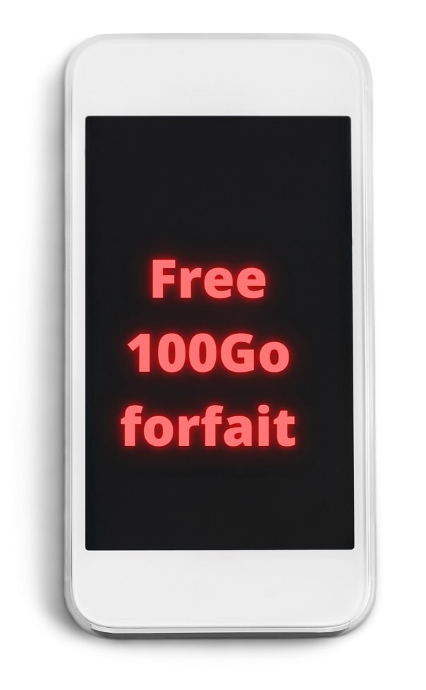 Forfait Free 100 Go sur Iphone