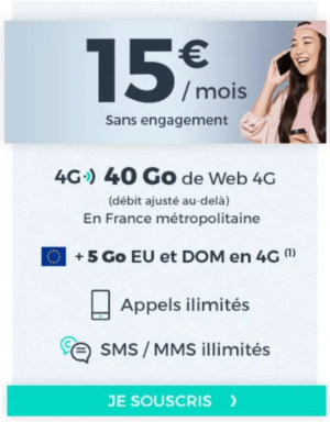 forfait-cdiscount-sans-engagement-quinz-euros Forfait sans engagement Cdiscount à 15€