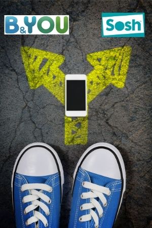 Choix smartphone entre sosh et b&you