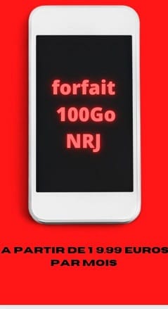forfait internet illimité NRJ 100Go-min NRJ