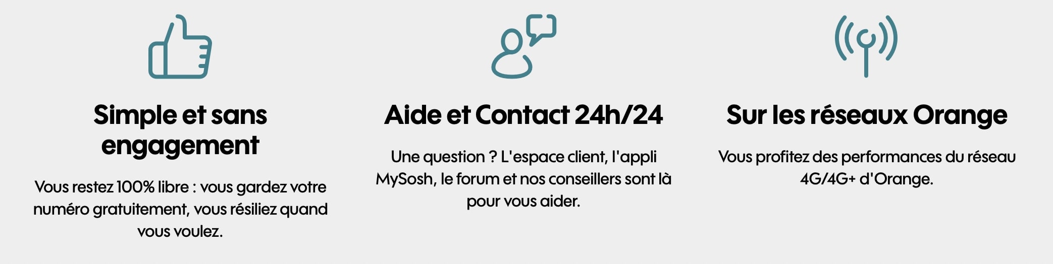 Les atouts de sosh pour forfait 4G Sosh