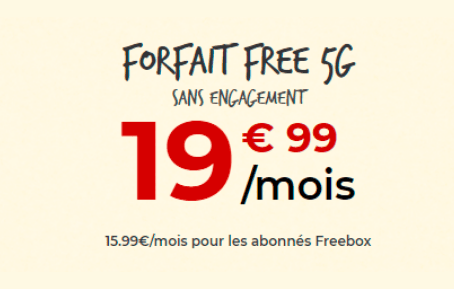 Image pour illustrer le forfait 4G Free avec 150 Go
