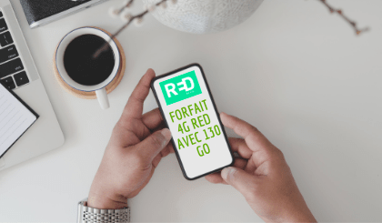 Image pour illustrer le forfait 4G RED avec 130 Go