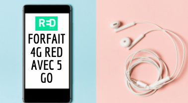 Image pour illustrer le forfait 4G RED avec 5 Go