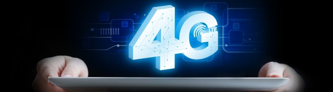 illustration 4G homme qui tient une tablette