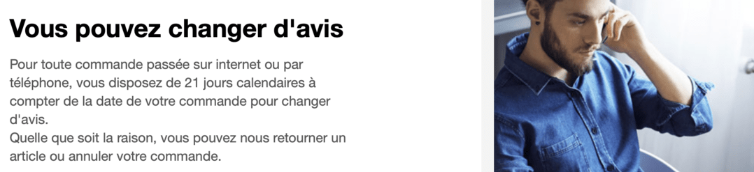 Le service de rétractation Orange