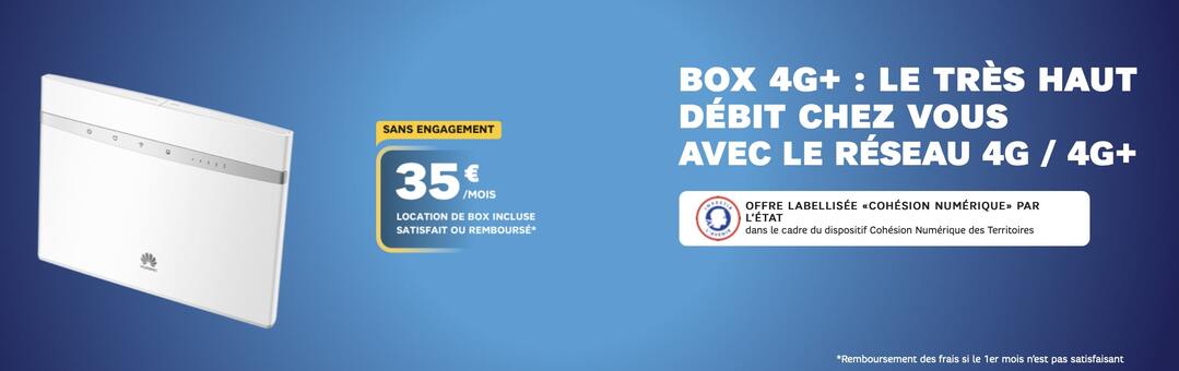 la box internet sans engagagement SFR 4G