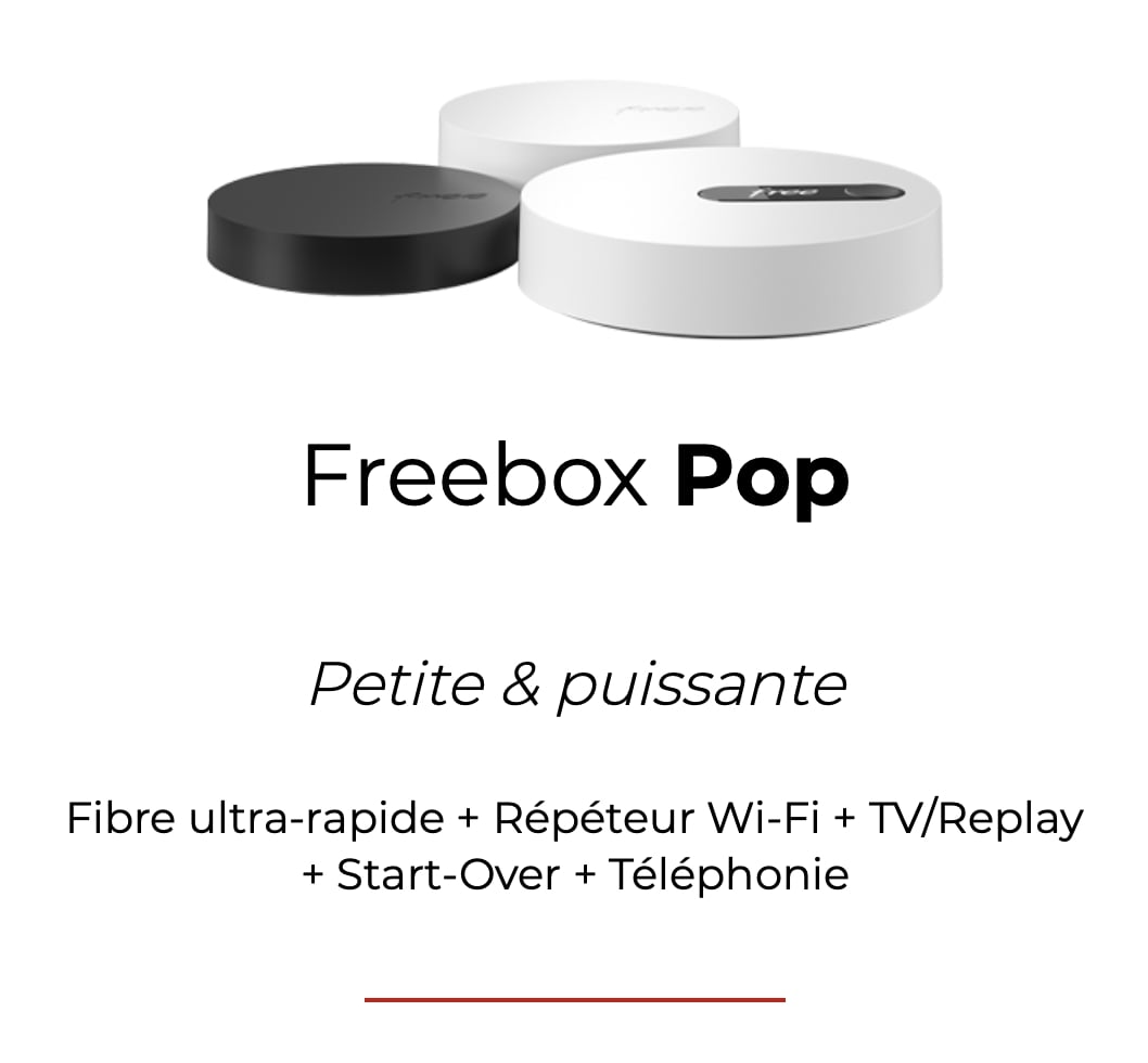 detail de la free box sans engagement pop