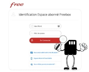 Page connexion compte client free