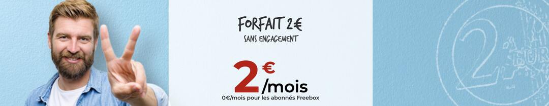 le forfait bloqué Free à 2 euros par mois