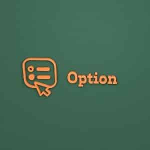 Choix des options sur internet