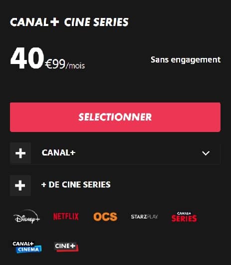 Accéder à Disney Plus avec Canal + ciné series