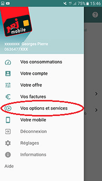 Options et services NRJ mobile Options et services NRJ mobile