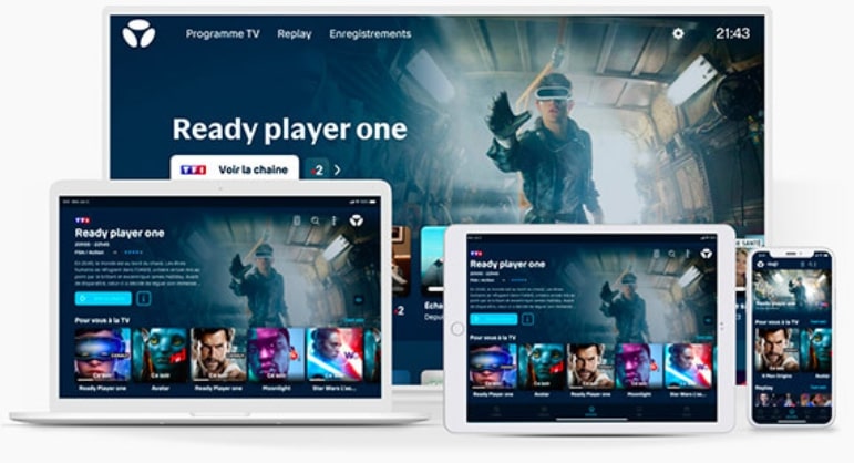 L'applivation B.tv de l'offre box internet Bouygues