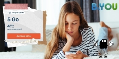 Le forfait mobile bloqué bnyou 5 gigas de data 