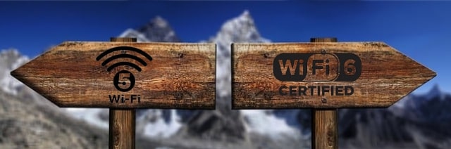 Illustration différences Wifi 5, Wifi 6