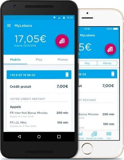 MyLebara application Application MyLebara pour sa carte Sim prépayée Lebara