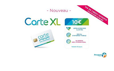 Bouygues Telecom carte prépayée