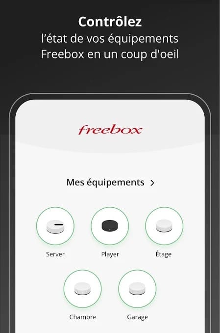 controller equipement appli freebox connect Controller vos équipement avec l'appli Freebox connect