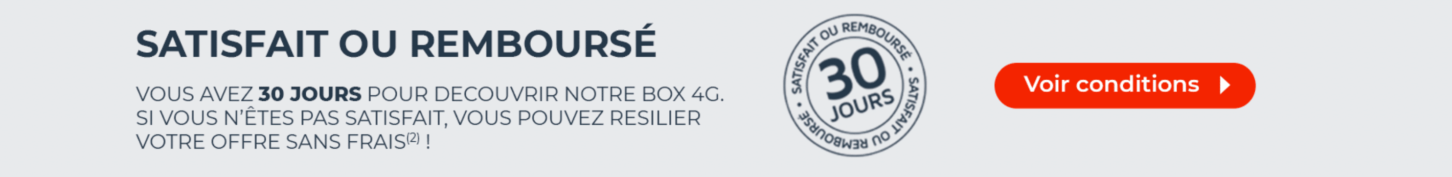 La box 4G Cdiscount offre une période d'essai de 30 jours