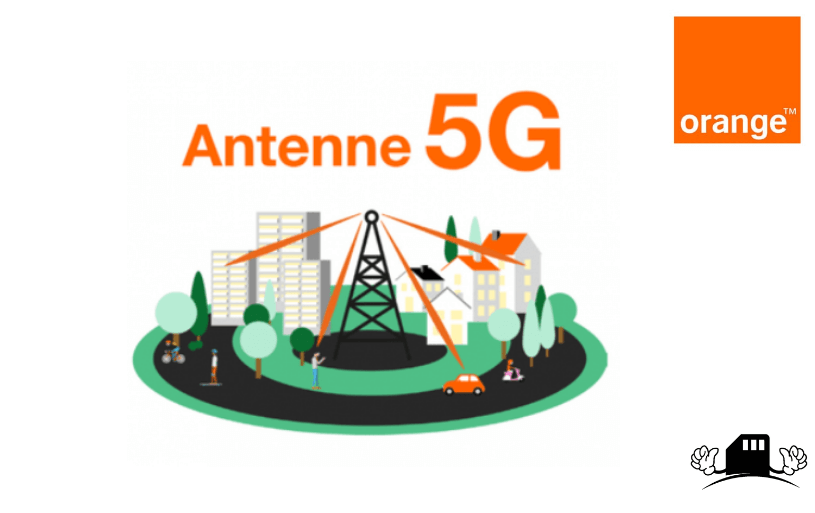 Antenne 5G de l'opérateur Orange