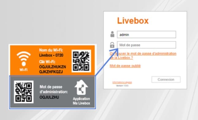 Livebox interface de configuration interface de configuration pour sa connexion Wifi Orange