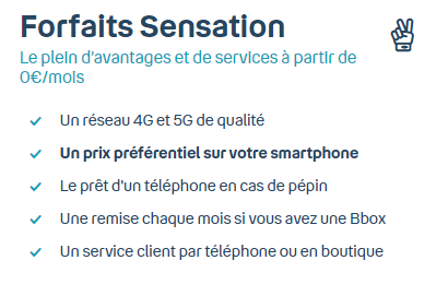 Avis sur les forfaits mobile Sensation Bouygues Telecom