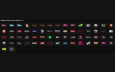 Chaines incluses dans l'option tv du pack Canal + famille