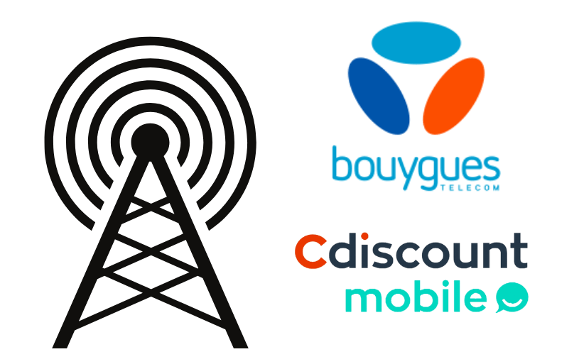 la couverture réseau Bouygues Télécom pour l'opérateur Cdiscount Mobile