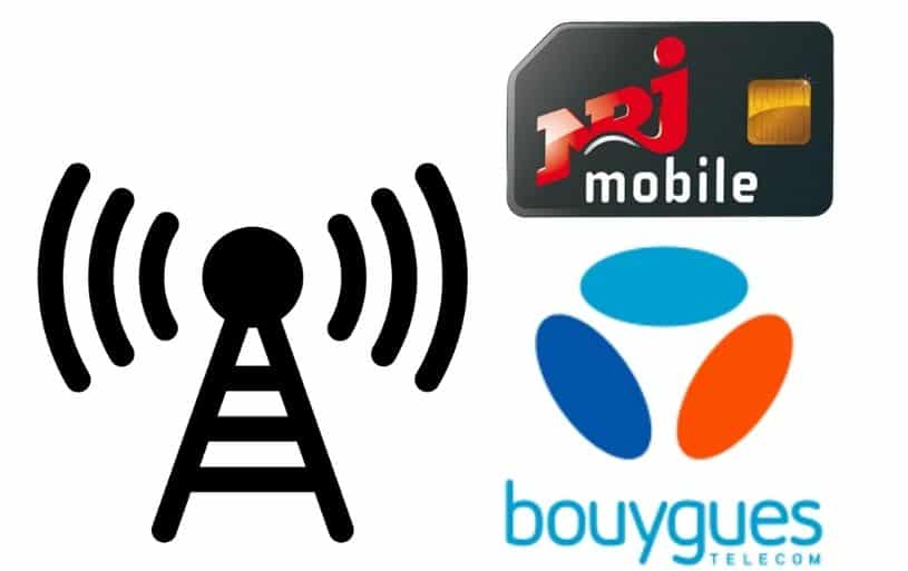 Couverture réseau de NRJ mobile : Bouygues Telecom