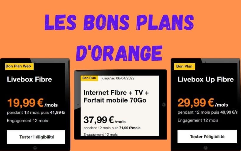 Bon plan Orange : la Livebox fibre à moins de 20€ !